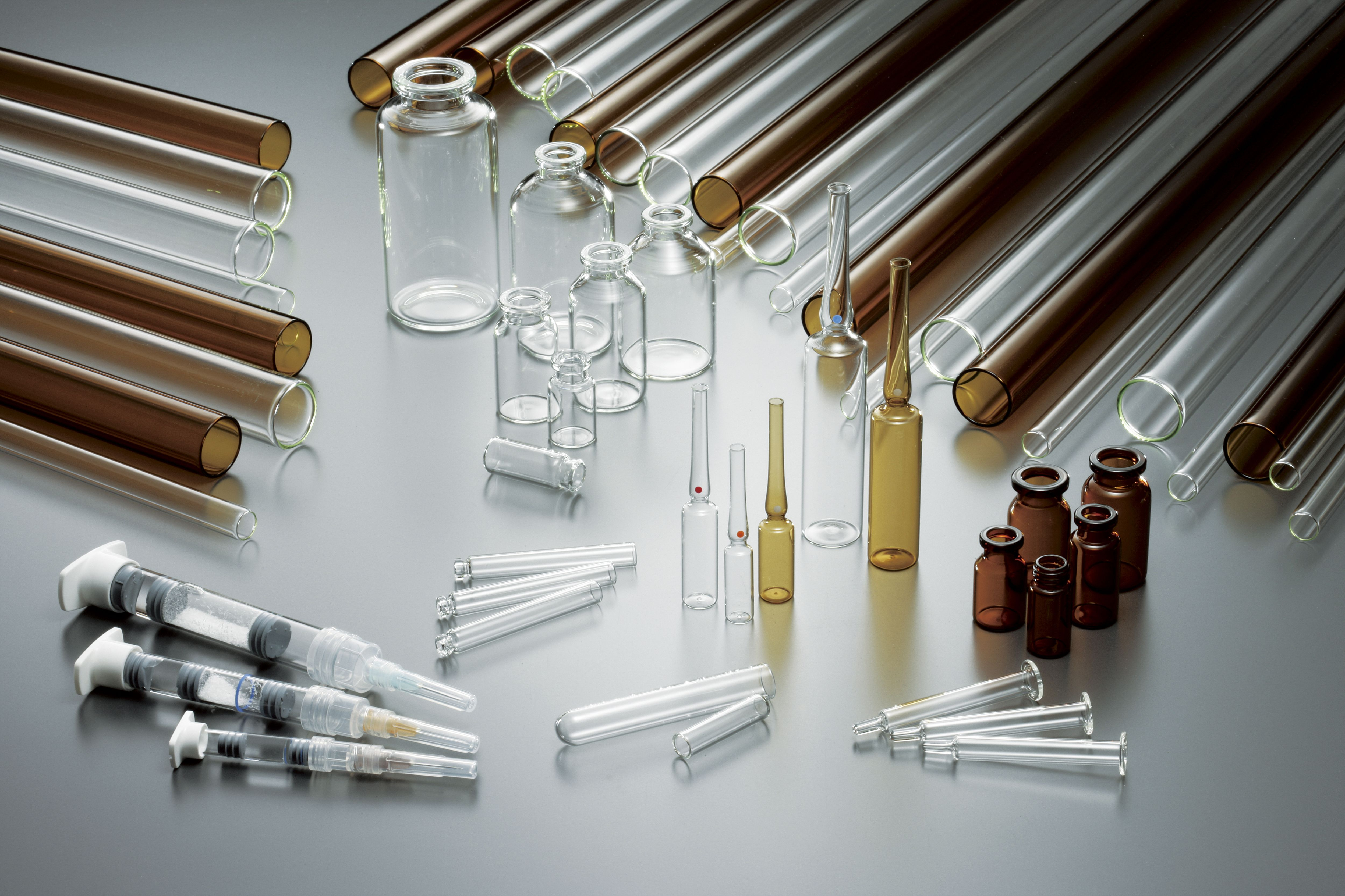 写真：医薬用容器ガラスBS,BS-A