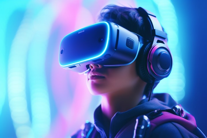 photo of VR goggles