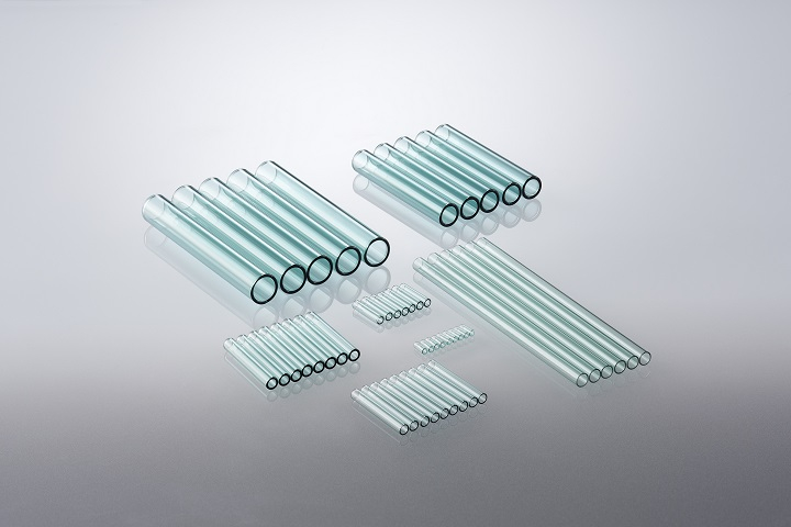 photo of glass tubes for reed switches