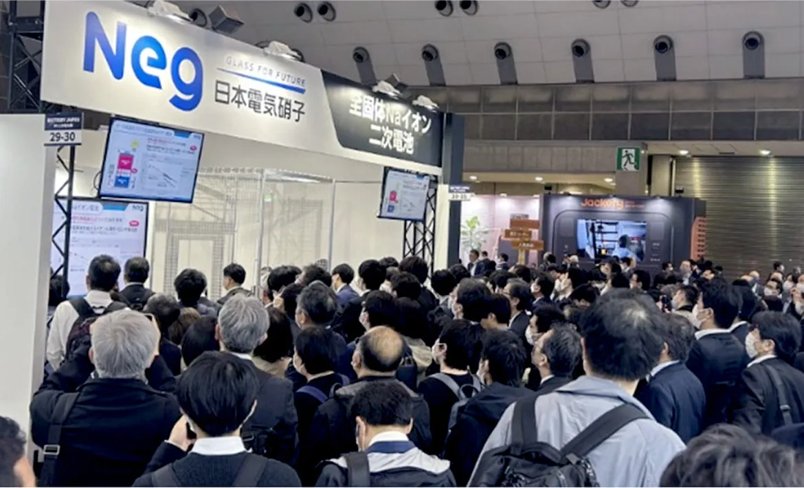 2023年⼆次電池展での当社ブース