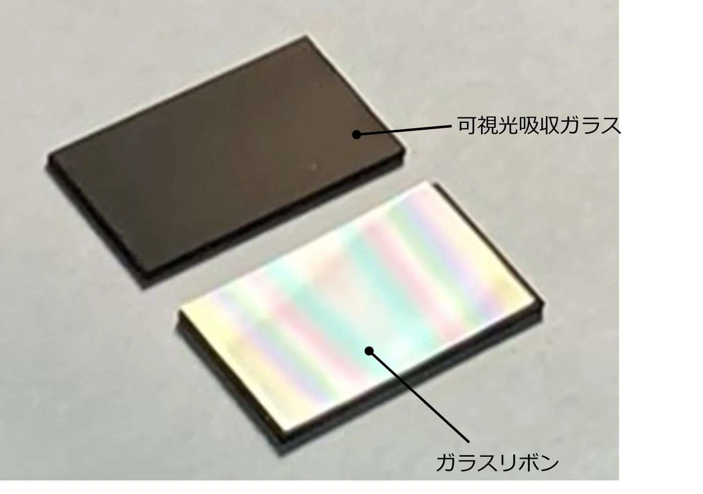 当社が開発したガラスリボン導光板
