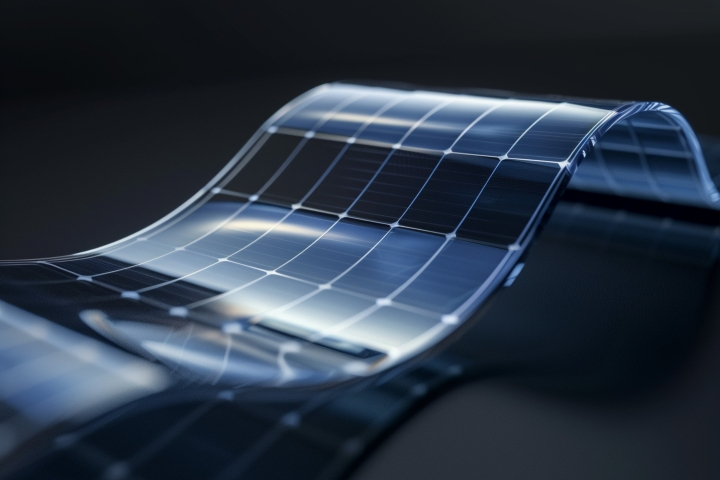 image of perovskite structure with solar cells
