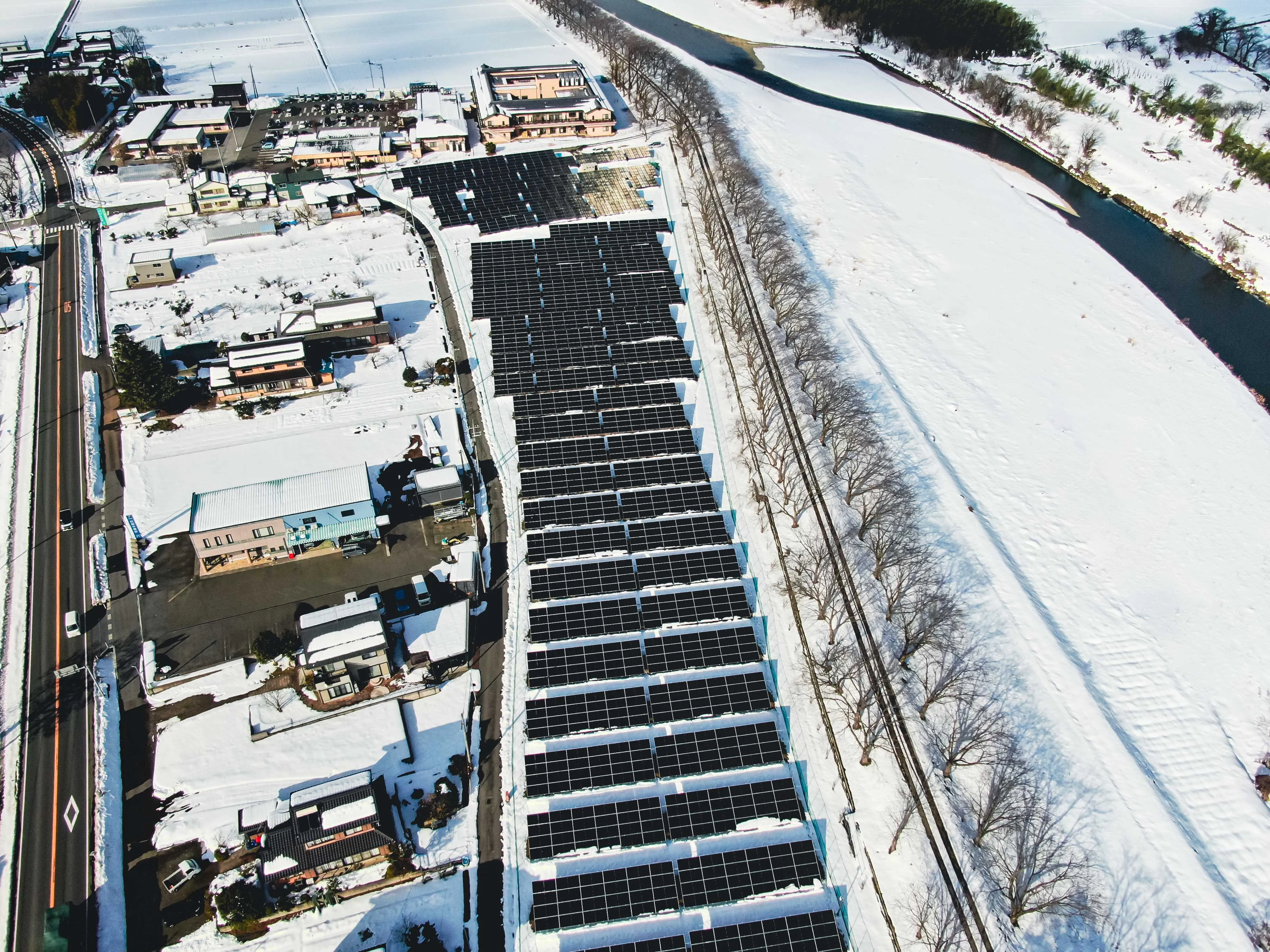 Solar power generation systems installed off-site at the Shiga Takatsuki Plant