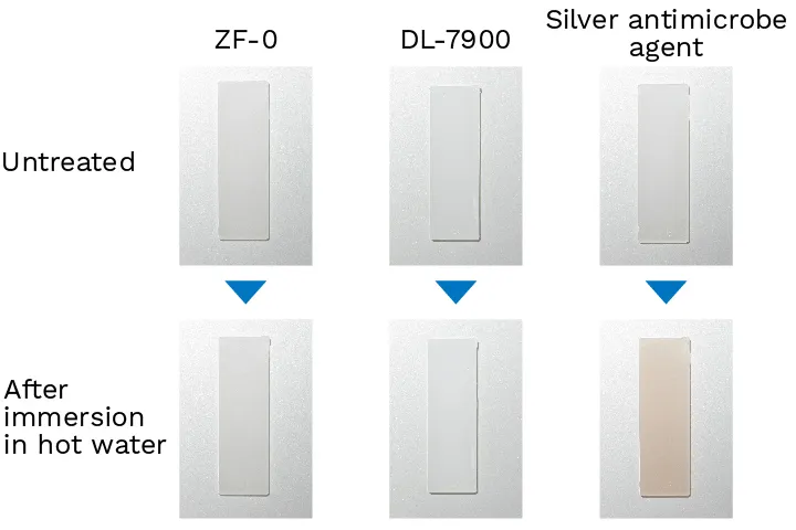 photo of discoloration test