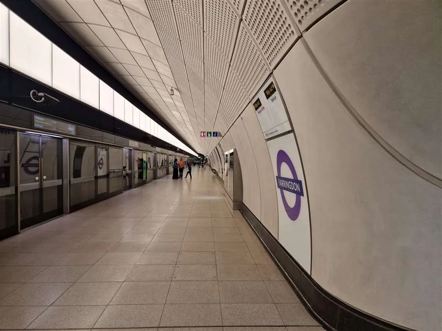 Extension project at Farringdon Station in London