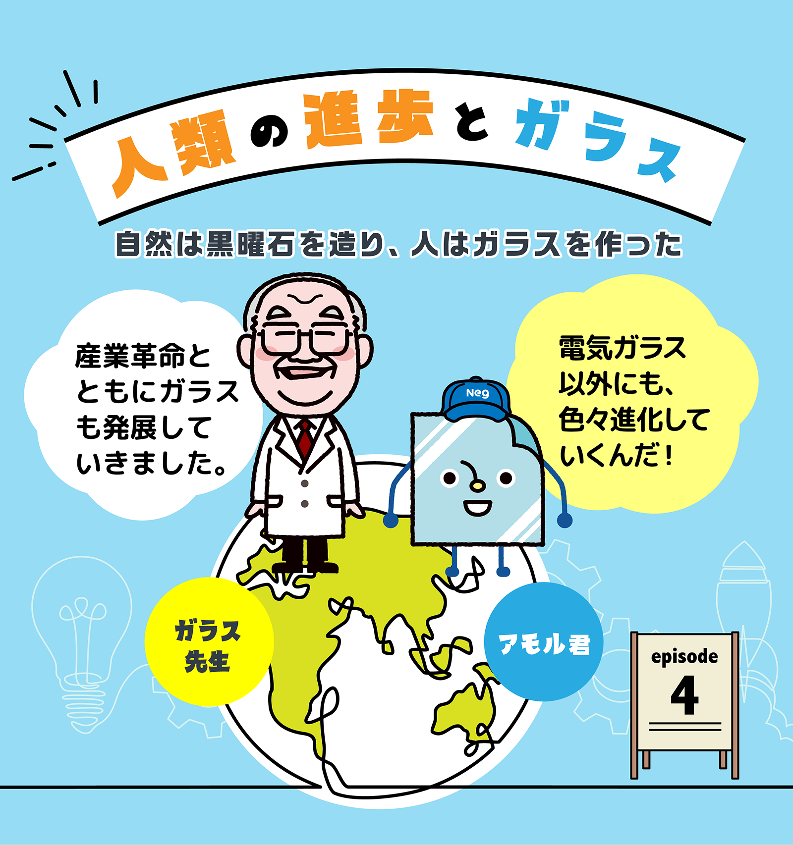 人類の進歩とガラス