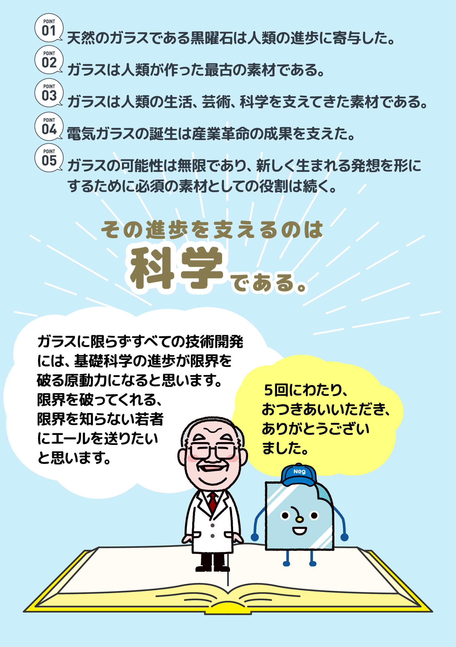その進歩を支えるのは科学である。