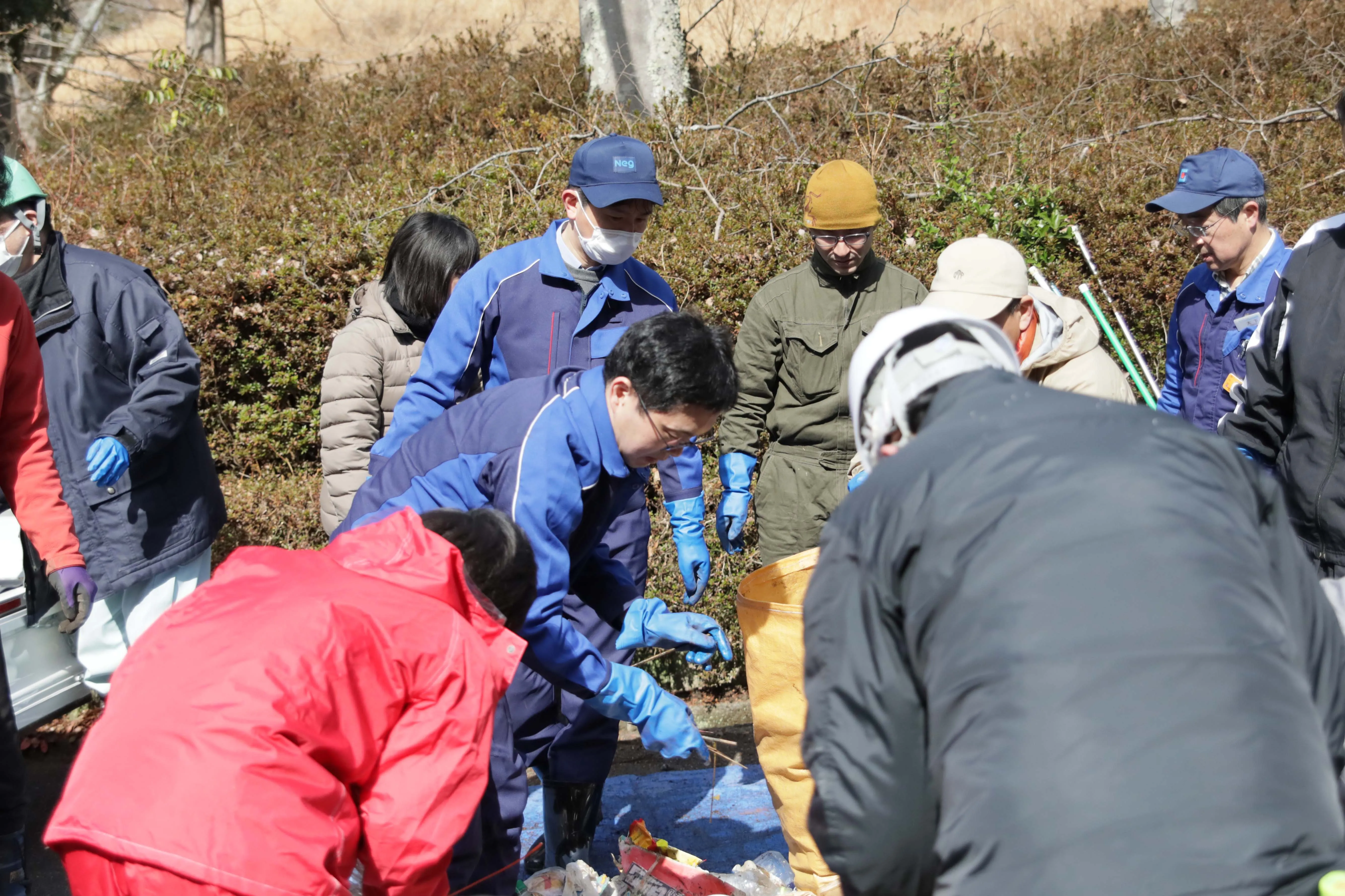 林道クリーン作戦に参加したNEG社員数は最多