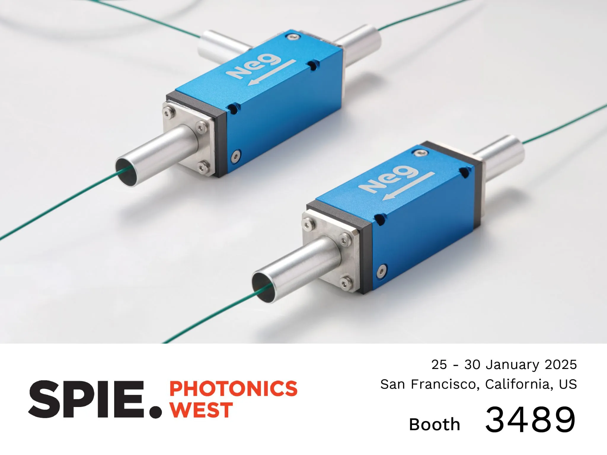 Photonics West開催前にLinkedInで投稿された光アイソレーターの製品紹介画像